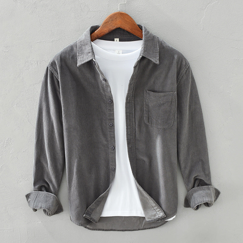 Johannes | Retro Herren Cordhemd | Elegant, vielseitig & bequem
