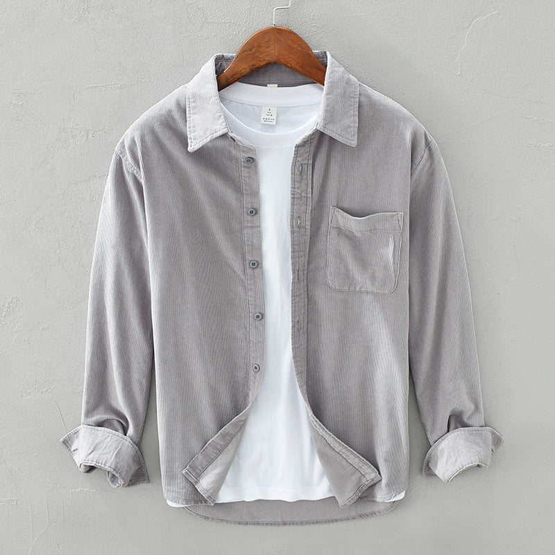 Johannes | Retro Herren Cordhemd | Elegant, vielseitig & bequem