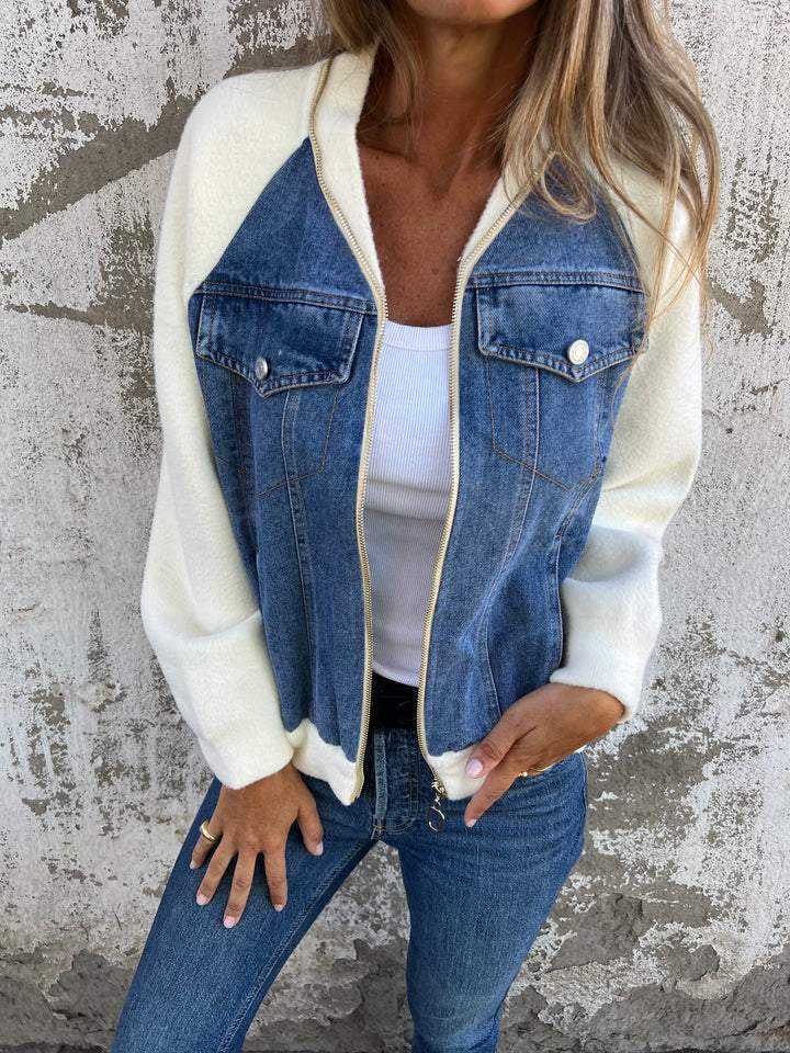 Poiris | Moderne Jacke mit Denim