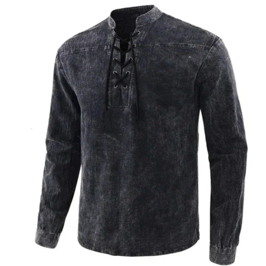 Klassisches V-Neck Sommerhemd für Männer - Dylan
