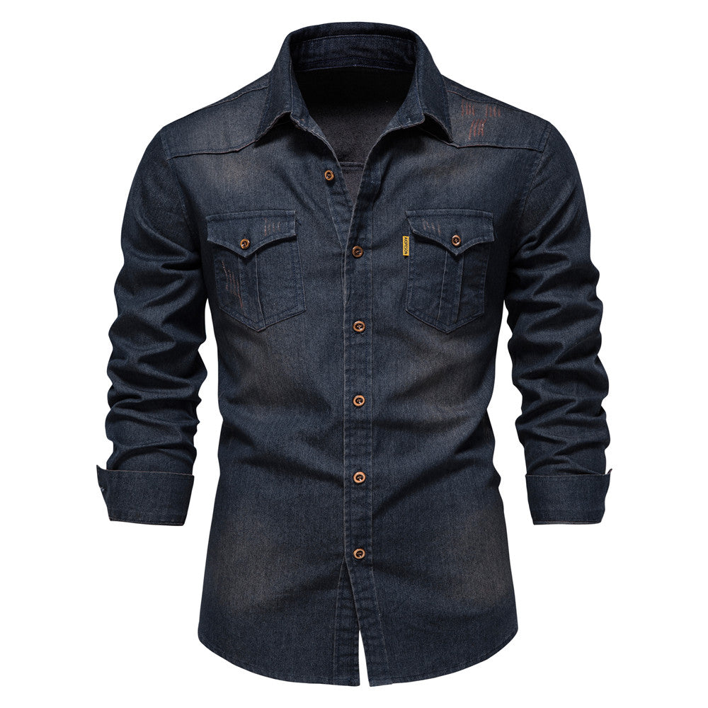 Lässiges Denim-Hemd für Männer - Gotthardus