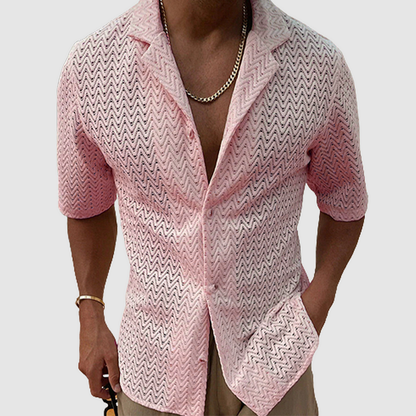 Lässiges Strickhemd für den Sommer für einen entspannten, stylischen Look - Flavius