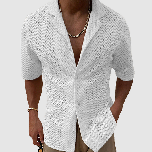 Lässiges Strickhemd für den Sommer für einen entspannten, stylischen Look - Flavius