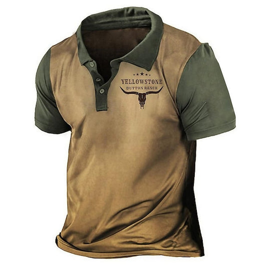 Lässiges Western-Sommerhemd für Männer - Gray