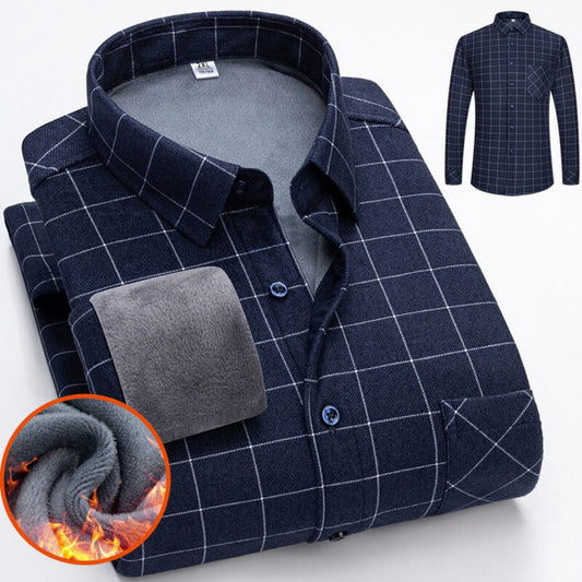 Lässiges Herren-Fleece-Winterhemd - Milan