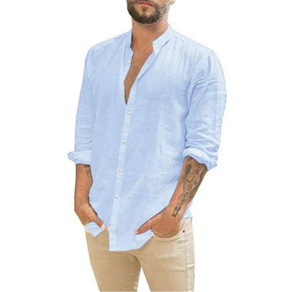 Leon | Elegantes Herren Leinenhemd | Leicht, atmungsaktiv & ideal für warme Tage