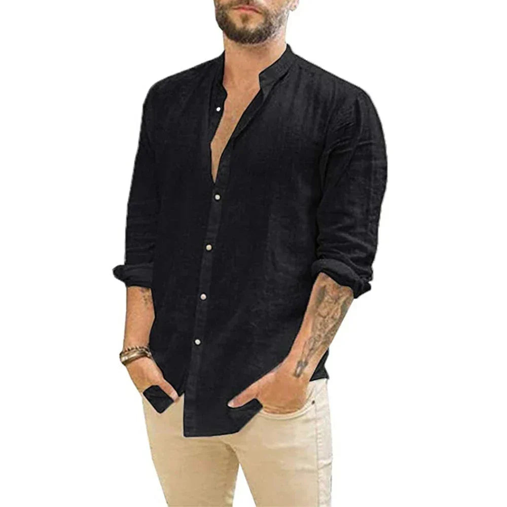 Leon | Elegantes Herren Leinenhemd | Leicht, atmungsaktiv & ideal für warme Tage