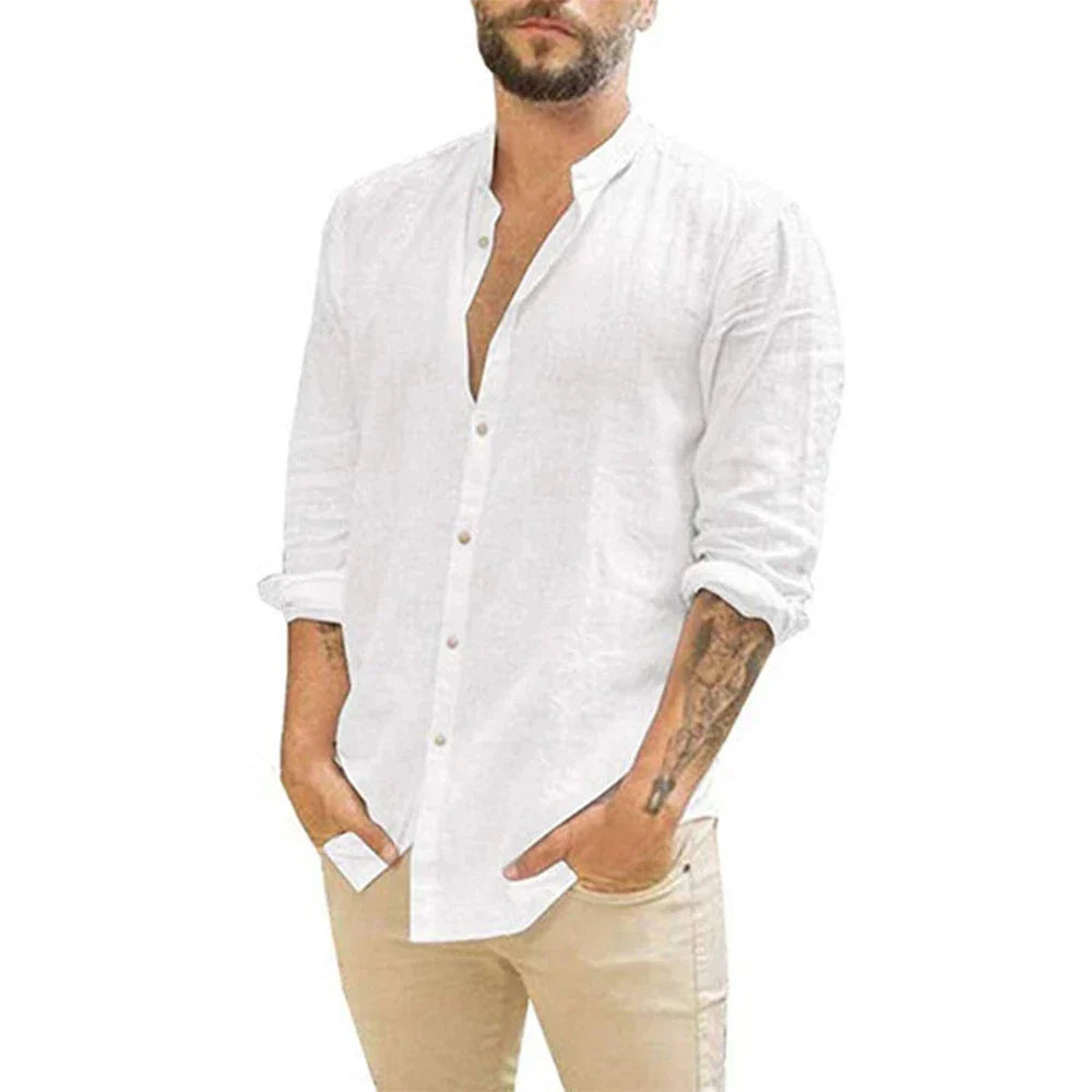 Leon | Elegantes Herren Leinenhemd | Leicht, atmungsaktiv & ideal für warme Tage