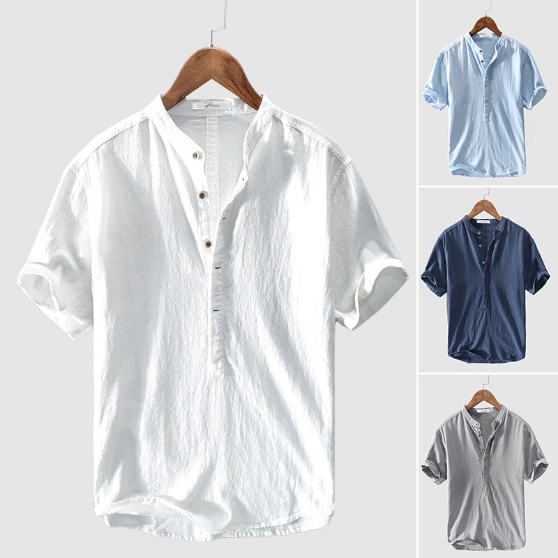 Noah Herren Sommerhemd | Atmungsaktives Freizeitshirt mit feuchtigkeitsableitender Funktion