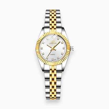 Emilia - Vergoldete Damenarmbanduhr