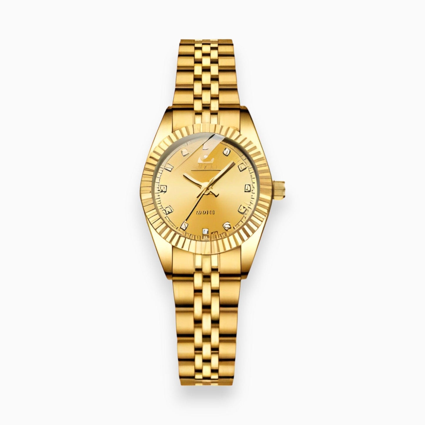 Emilia - Vergoldete Damenarmbanduhr