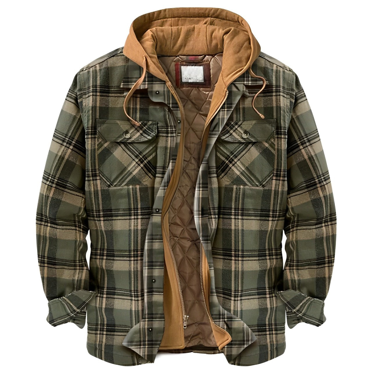 Ormond - Warme Karojacke mit Kapuze