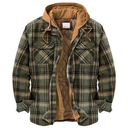 Ormond - Warme Karojacke mit Kapuze