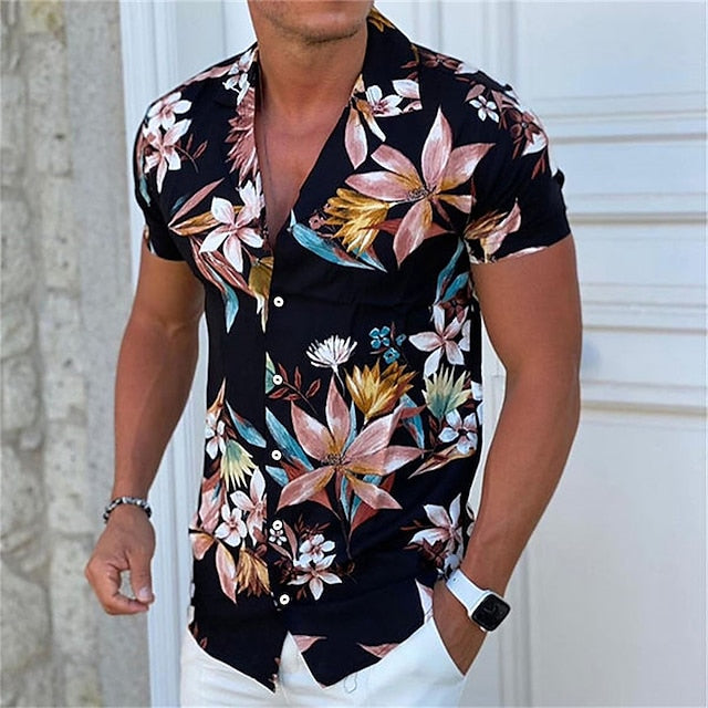 Sommerhemd mit Blumenmuster für Männer - Sibrand