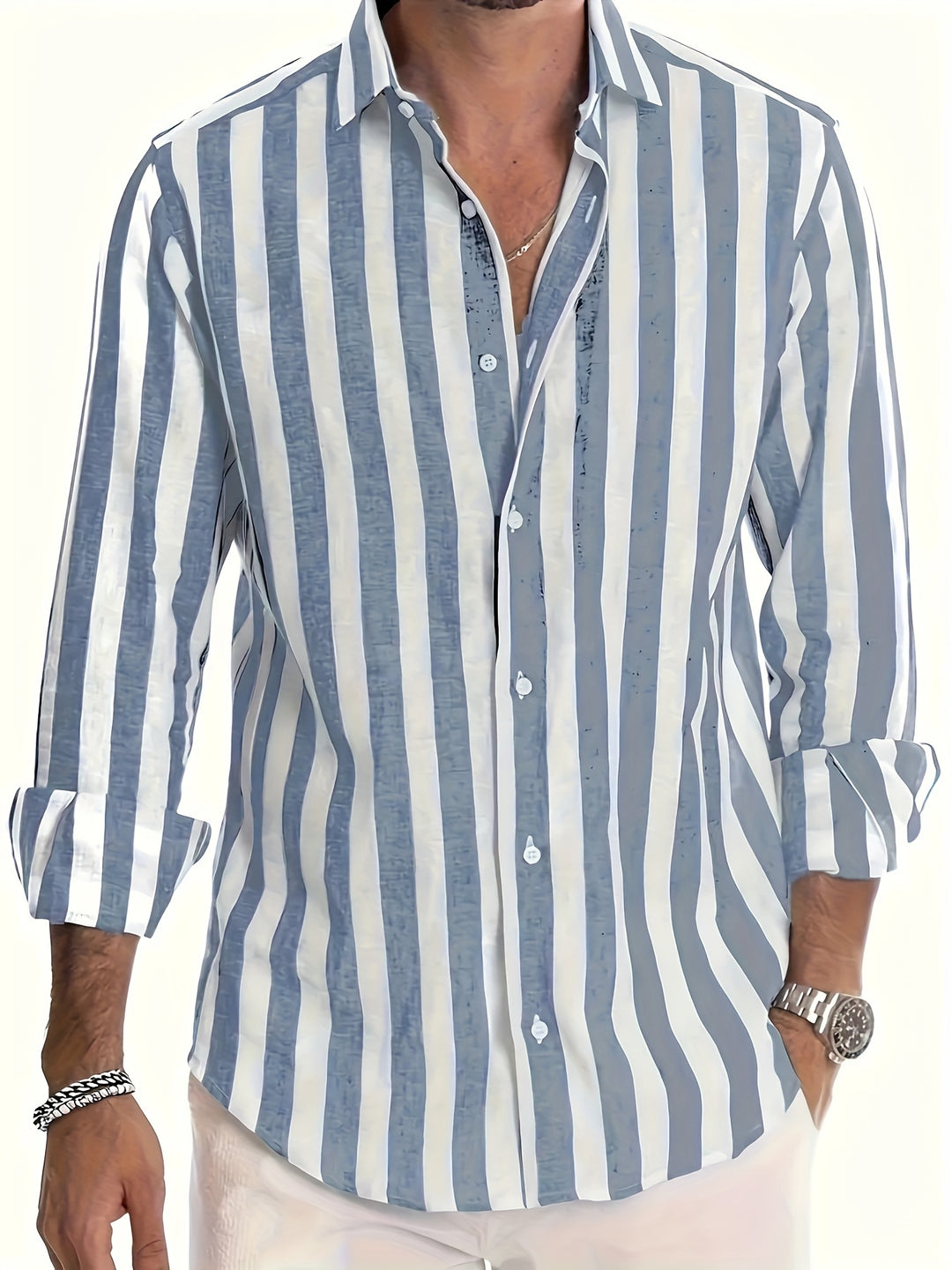 Stylisches Herren Langarm Sommerhemd - Reynan