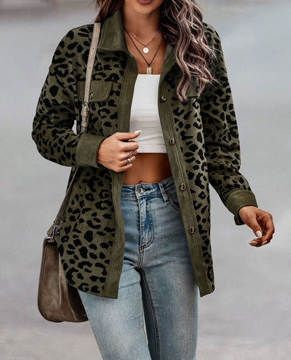Valeria - Stylische Damenjacke mit Leopardenmuster