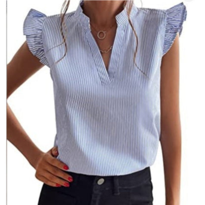 Linea – Elegante Damenbluse mit femininen Rüschenärmeln