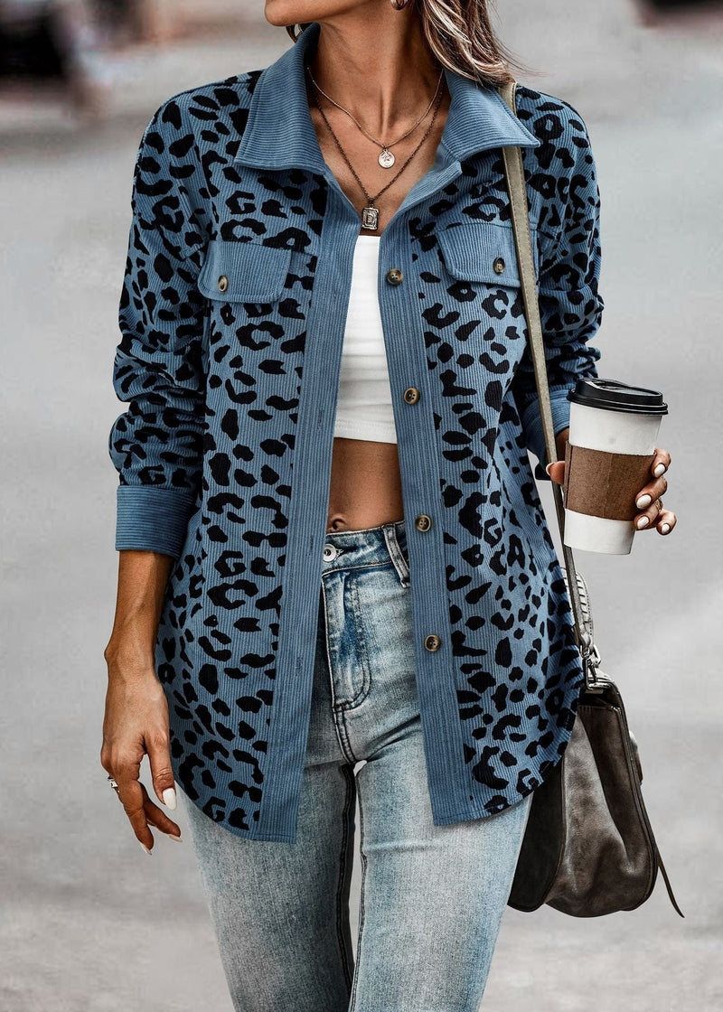 Valeria - Stylische Damenjacke mit Leopardenmuster
