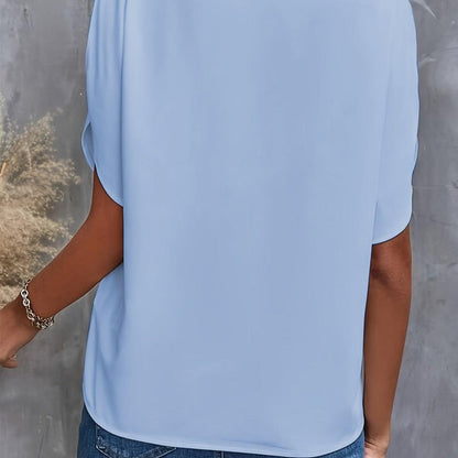 Juliet - Leichte elegante Damenbluse mit V-Ausschnitt