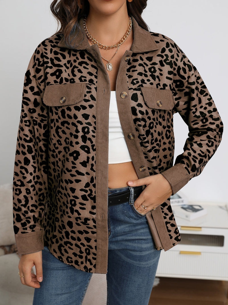 Valeria - Stylische Damenjacke mit Leopardenmuster