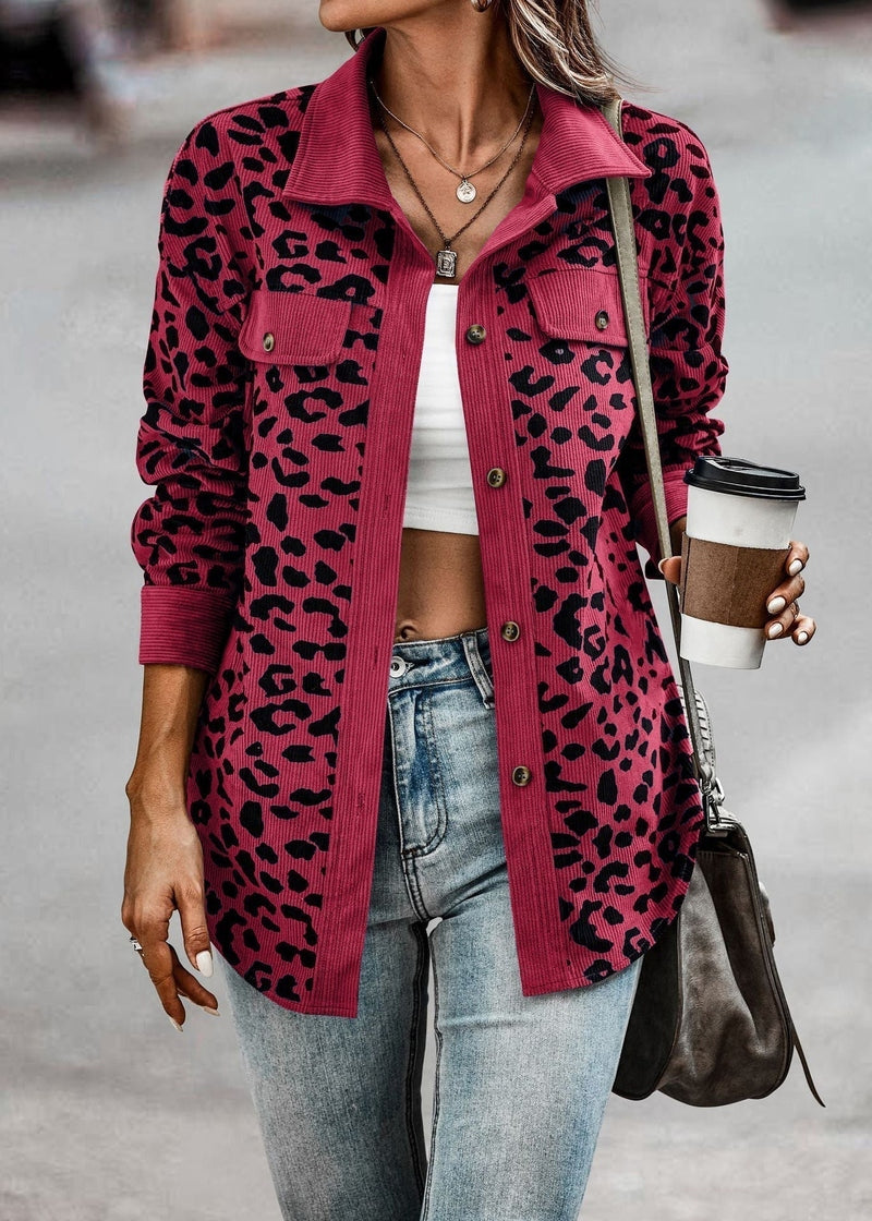 Valeria - Stylische Damenjacke mit Leopardenmuster