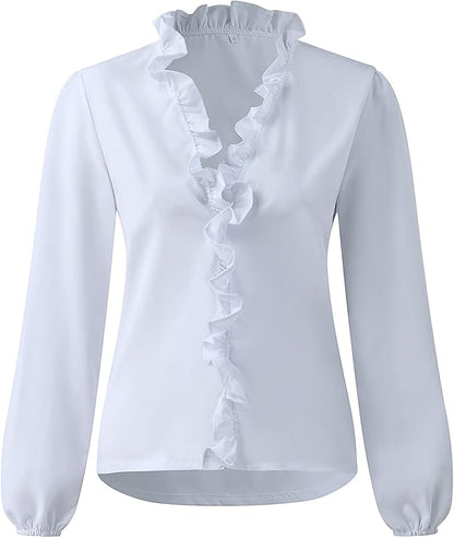 Filomena – Elegante Rüschenbluse für Damen