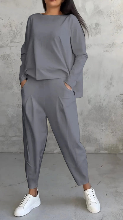 Alessia - Langarm Zweiteiliges Damen Set