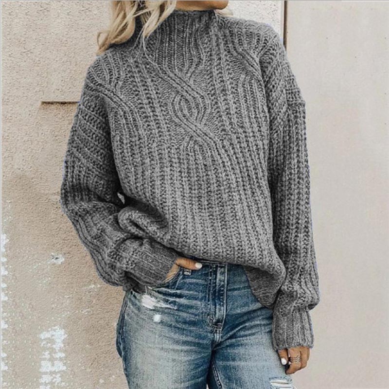 Anja - Eleganter Damenpullover mit Zopfmuster