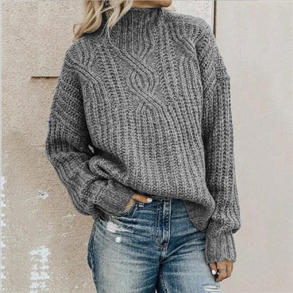 Anja - Eleganter Damenpullover mit Zopfmuster