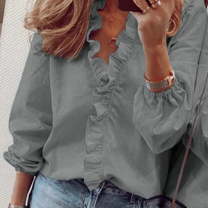 Filomena – Elegante Rüschenbluse für Damen