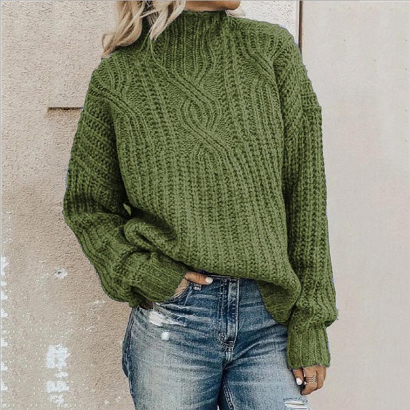 Anja - Eleganter Damenpullover mit Zopfmuster