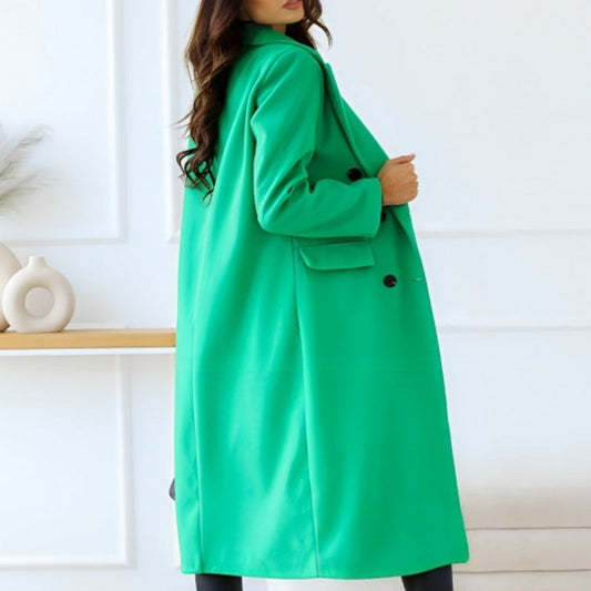 Benedicta - Eleganter Damenmantel mit doppelter Knopfleiste