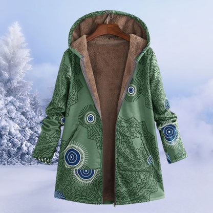 Felicia - Warme Damenjacke mit floralem Muster