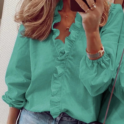 Filomena – Elegante Rüschenbluse für Damen