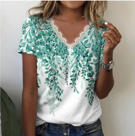 Marita – Modisches Damen-T-Shirt mit V-Ausschnitt