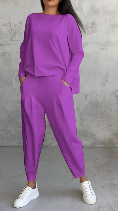 Alessia - Langarm Zweiteiliges Damen Set