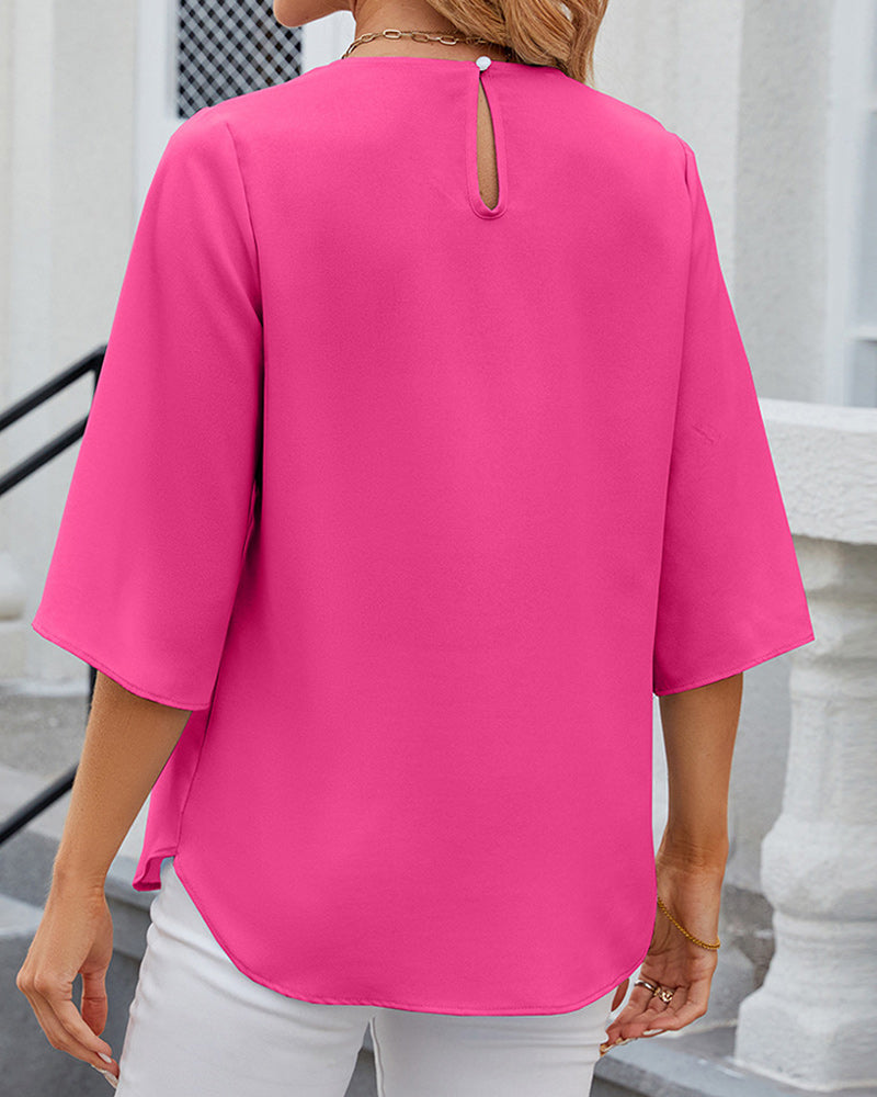 Mara – Elegantes Damen-Halbarm-Top