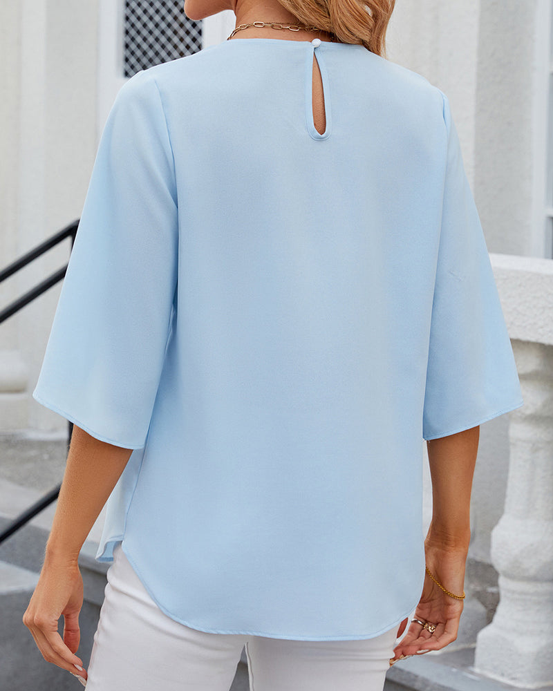 Mara – Elegantes Damen-Halbarm-Top