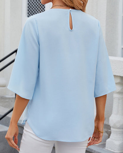 Mara – Elegantes Damen-Halbarm-Top