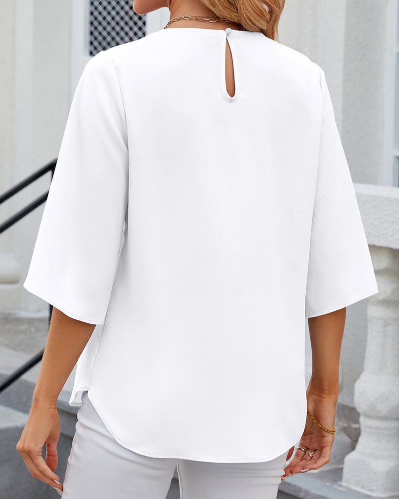 Mara – Elegantes Damen-Halbarm-Top
