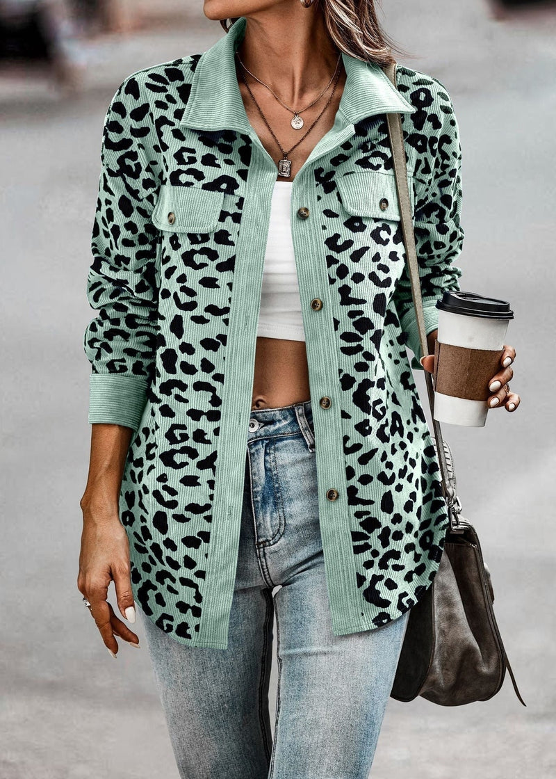 Valeria - Stylische Damenjacke mit Leopardenmuster