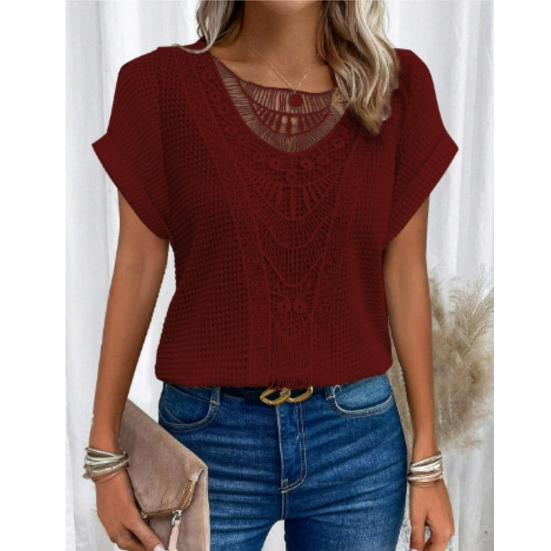 Alira – Elegantes Damen-Oberteil mit Boho-Akzenten