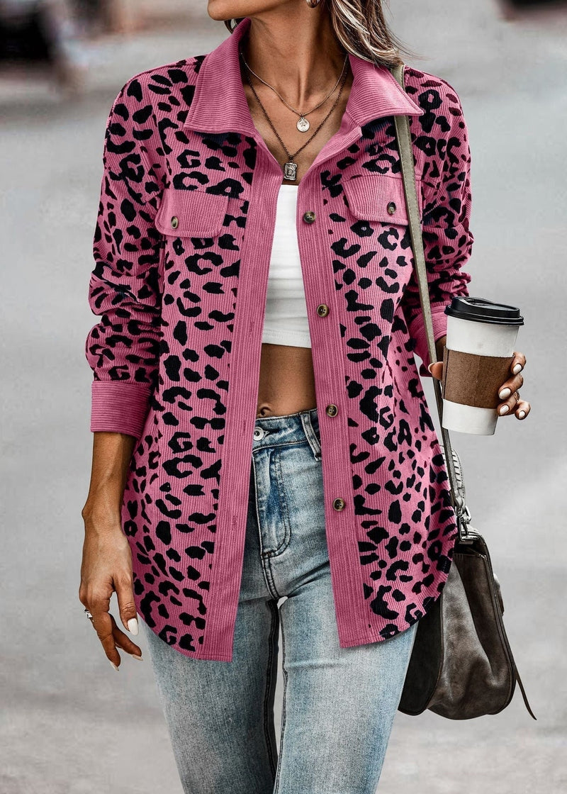 Valeria - Stylische Damenjacke mit Leopardenmuster