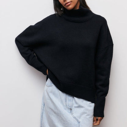 Jasmina - Eleganter Rollkragenpullover für Damen