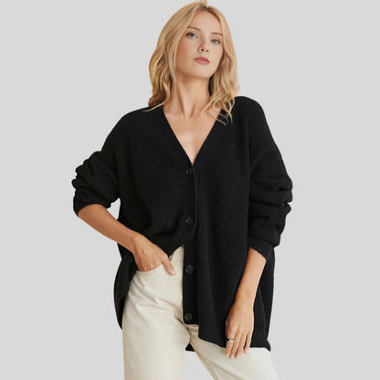 Emma – Elegante Damen Strickjacke mit Knöpfen
