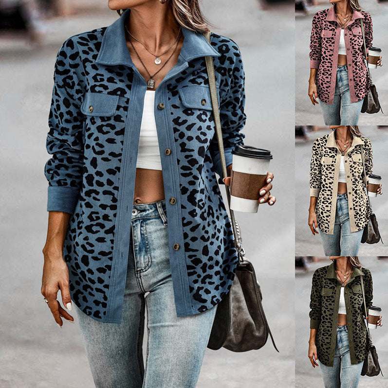 Valeria - Stylische Damenjacke mit Leopardenmuster