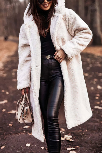 Marita - Damen Langer Winter Trenchcoat