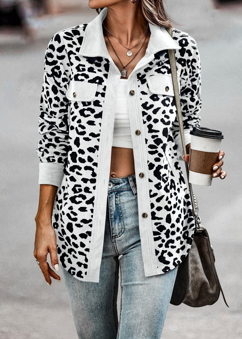 Valeria - Stylische Damenjacke mit Leopardenmuster