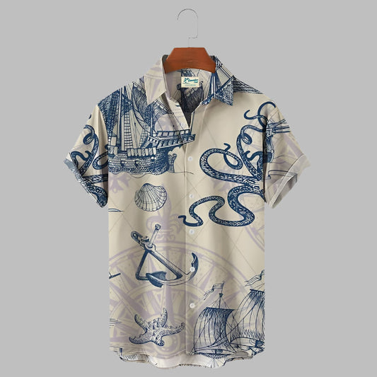 Vintage Herren Ankerhemd für den Sommer - Stanislaw