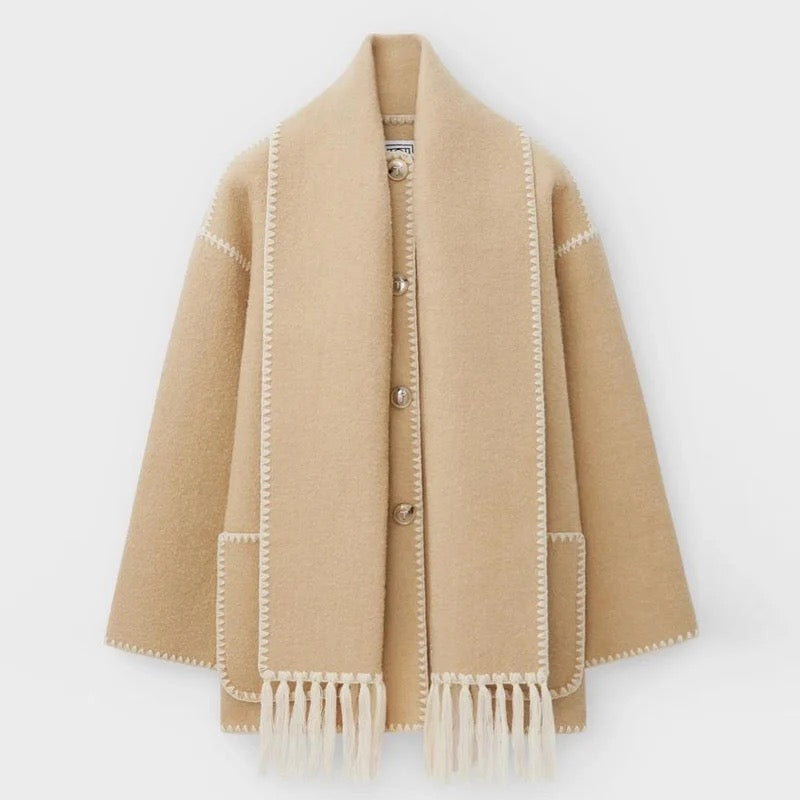 Yolanda | Elegante Damenjacke mit Schal